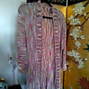 Muted multicolored knit sweater